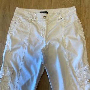 White House Black Market, White capri length pants